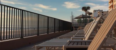 Ocean view from our chaise lounges